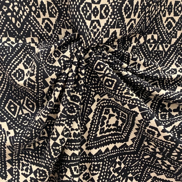 Navy and cream batik motif Zara dress/tunic - Picture 3 of 7